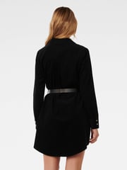 Forever New Black 100% Cotton Lucie Long Sleeves Corduroy Mini Dress - Image 2 of 4