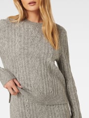 Forever New Grey Rosie Cable Co-ord Jumper - Image 3 of 3