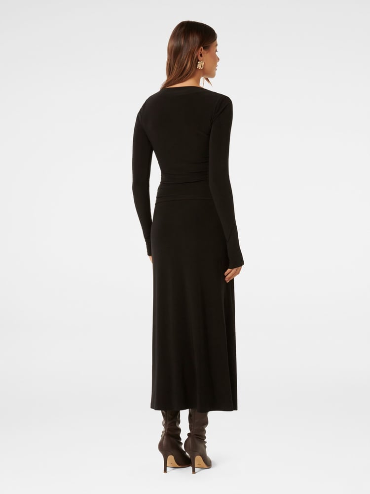 Forever New Black Kiera Long Sleeves Midi Dress - Image 2 of 2