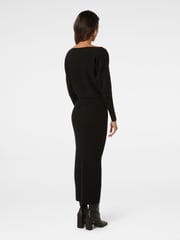 Forever New Black Ciara Petite Tipped Midi Dress - Image 2 of 3