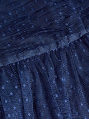 Monsoon Blue Inga Spot Tulle Prom Dress - Image 3 of 3