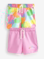 Little Bird by Jools Oliver Pink Rainbow 2 Pack Shorts - Image 1 of 16