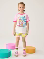 Little Bird by Jools Oliver Pink Rainbow 2 Pack Shorts - Image 4 of 16