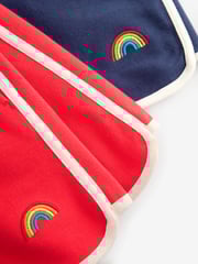 Little Bird by Jools Oliver Navy/Red Rainbow 2 Pack Shorts - Image 7 of 8