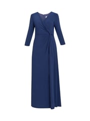 Gina Bacconi Blue Celine Jersey Wrap Maxi Dress - Image 5 of 5