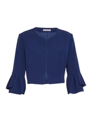 Gina Bacconi Gigi Moss Crepe Bolero - Image 3 of 3