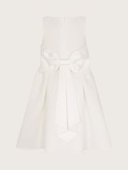 Monsoon Natural Molly Scuba Bow Bridesmaid Dress - Image 3 of 4