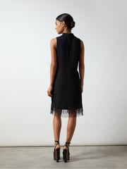 Ro&Zo Black Bead Trim Halter Dress - Image 4 of 4