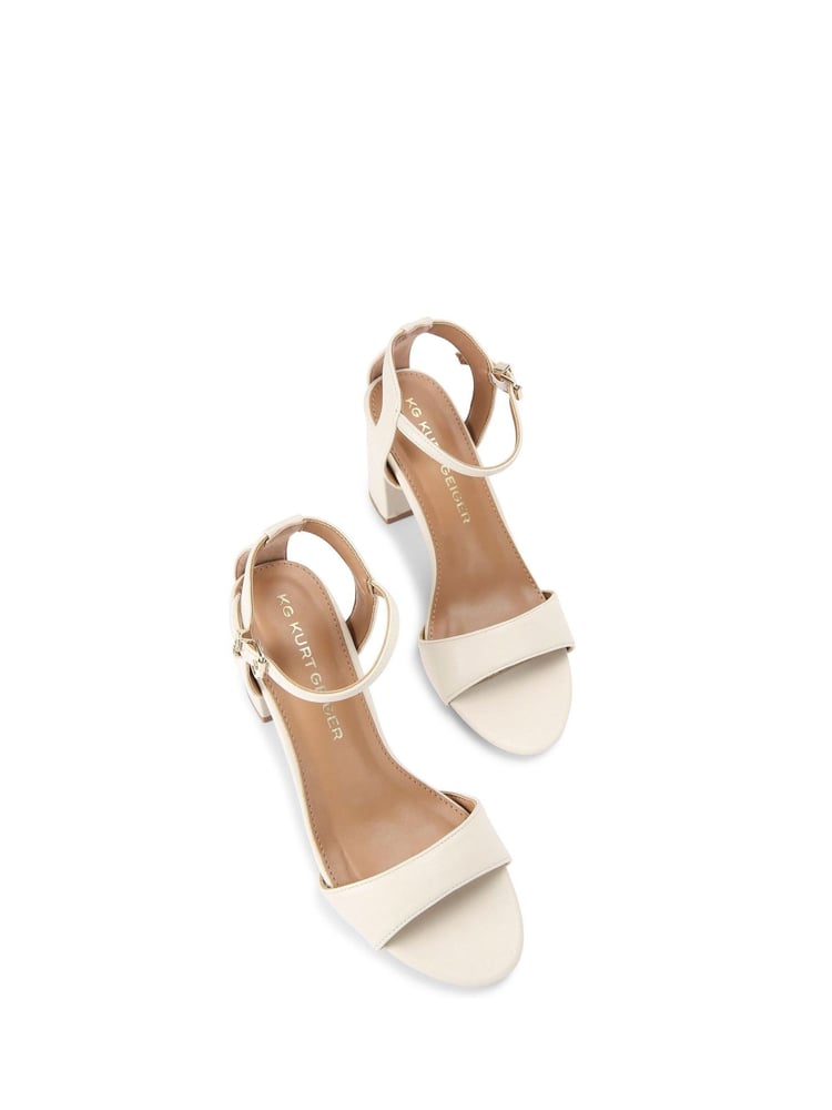 KG Kurt Geiger Gold Fleur Bling Sandals - Image 2 of 5