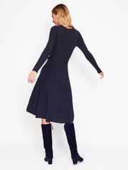 Boden Blue Petite Lola Knitted Midi Dress - Image 3 of 6