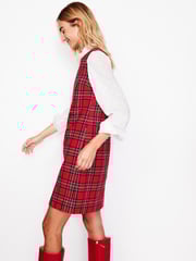 Boden Red Petite Pia Wool Shift Dress - Image 1 of 6