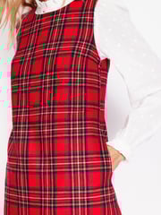 Boden Red Petite Pia Wool Shift Dress - Image 3 of 6