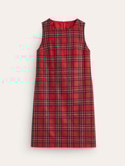 Boden Red Petite Pia Wool Shift Dress - Image 6 of 6