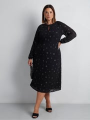 Live Unlimited Black Star Embroidered Dress - Image 3 of 8