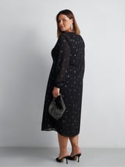 Live Unlimited Black Star Embroidered Dress - Image 8 of 8