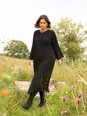 Live Unlimited Black Pleated Dress - Image 2 of 9