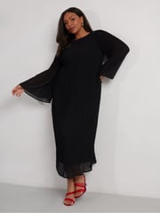 Live Unlimited Black Pleated Dress - Image 4 of 9