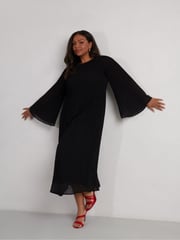 Live Unlimited Black Pleated Dress - Image 5 of 9