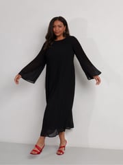 Live Unlimited Black Pleated Dress - Image 6 of 9