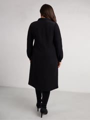 Live Unlimited Black Curve Petite Lace Detail Long Sleeve Dress - Image 4 of 6