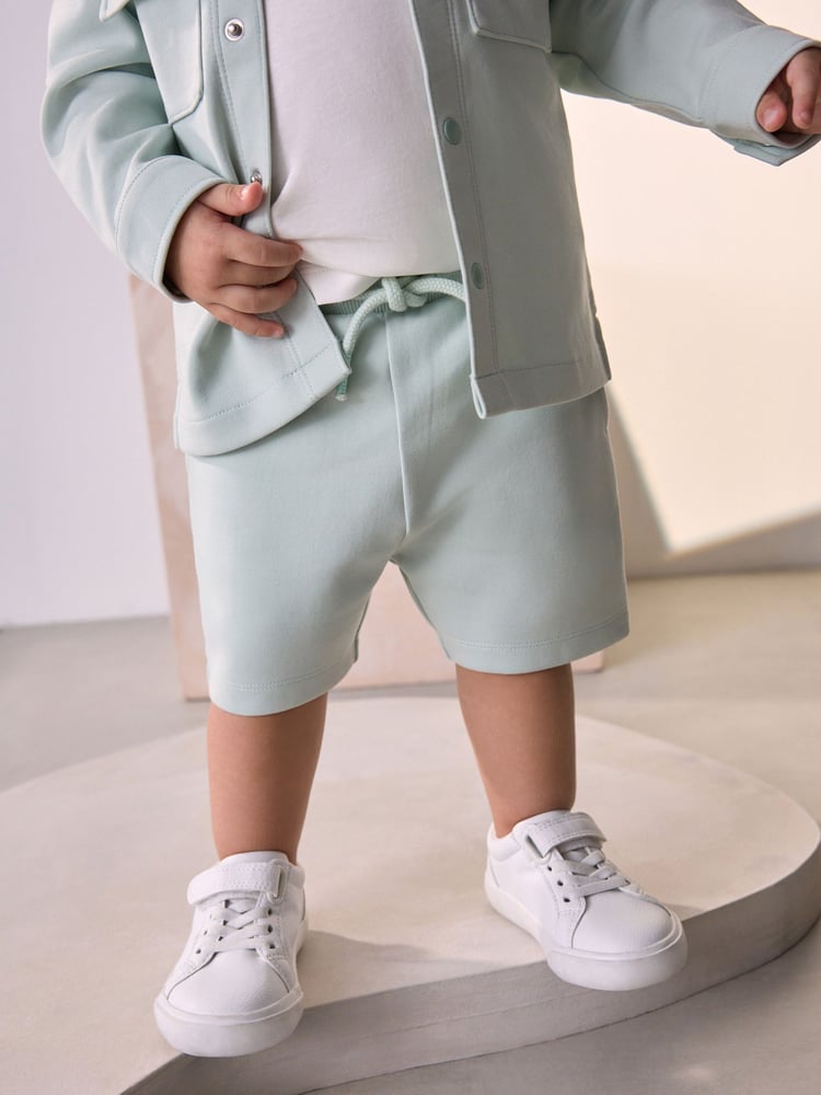 Mineral Blue Jersey Shirt and Shorts Set 3 Piece (3mths-7yrs) - Image 2 of 9