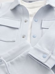 Mineral Blue Jersey Shirt and Shorts Set 3 Piece (3mths-7yrs) - Image 9 of 9