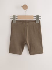 Charcoal Grey/ Tan Brown/ Animal Print Cycling Shorts 3 Pack (3mths-7yrs) - Image 2 of 7