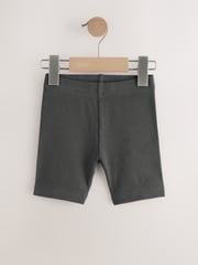 Charcoal Grey/ Tan Brown/ Animal Print Cycling Shorts 3 Pack (3mths-7yrs) - Image 3 of 7