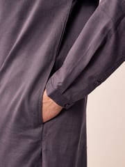 Lavender Purple Textured 100% Cotton Signature Kurta - Image 6 of 10