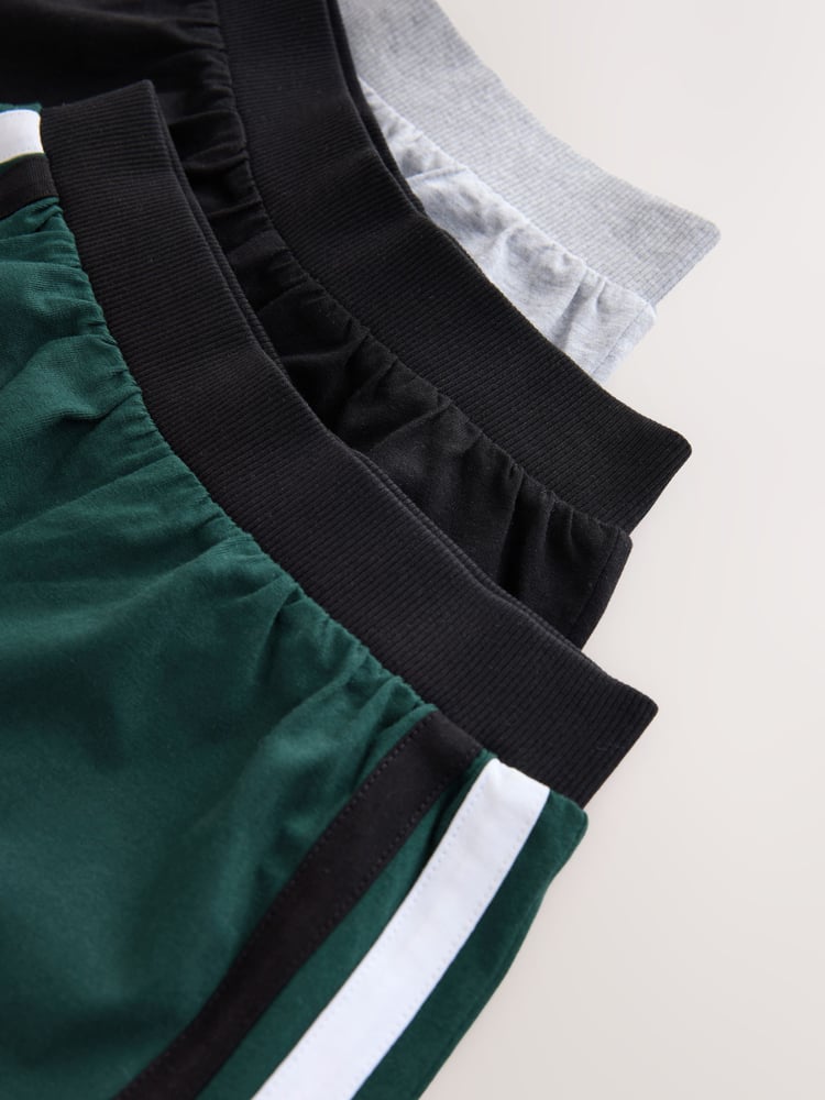 Black/Green Short Pyjamas 3 Pack (3-16yrs) - Image 7 of 7