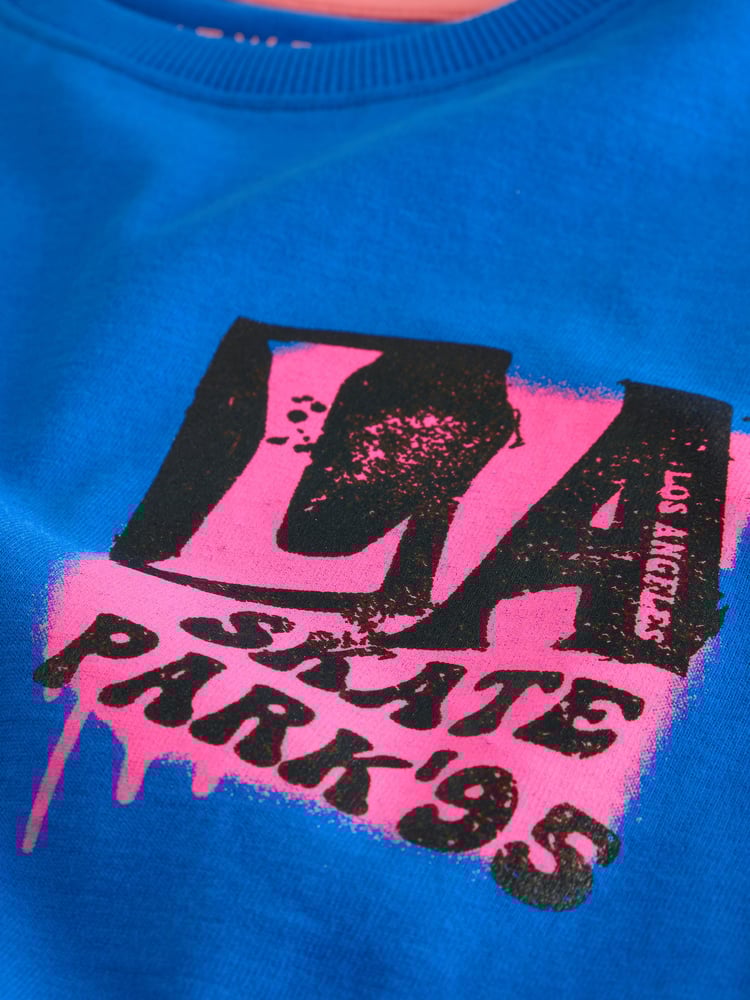 Blue/ Green Cities Short Pyjamas 2 Pack (3-16yrs) - Image 7 of 7
