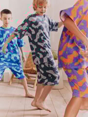 Orange/ Blue/ Grey Camouflage Short Pyjamas 3 Pack (3-16yrs) - Image 3 of 8