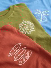 Red/ Blue/ Green Stripes Short Pyjamas 3 Pack (3-16yrs) - Image 7 of 7