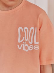 Blue/ Orange/ Lime Fluro Slogan Short Pyjamas 3 Pack (3-16yrs) - Image 5 of 5