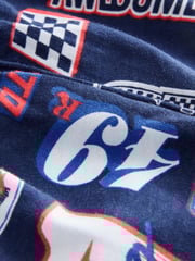 Red/Navy/White Moto Racing 100% Cotton Short Pyjamas 2 Pack (4-16yrs) - Image 7 of 7
