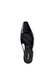 Dune London Black Contact Branded Block Slingback Court Heels - Image 5 of 6