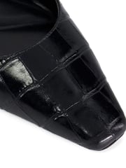 Dune London Black Contact Branded Block Slingback Court Heels - Image 6 of 6