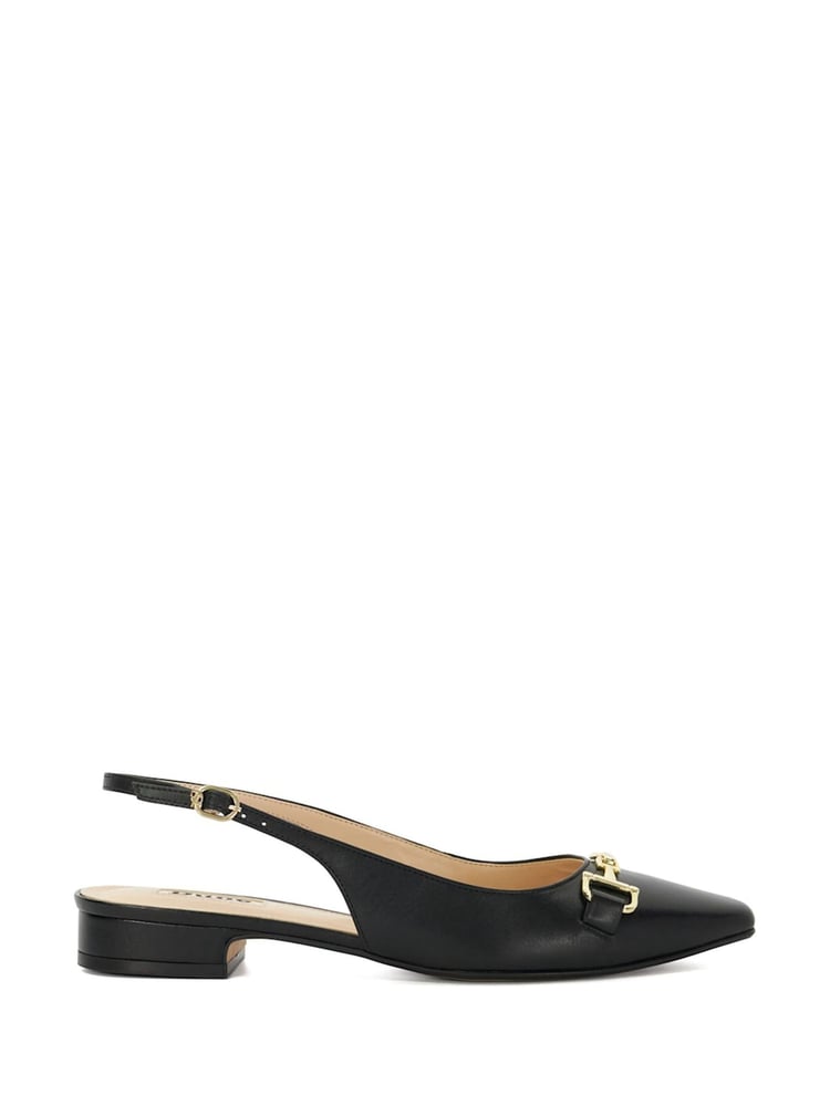 Dune London Black Hopewell Snaffle Slingback Shoes - Image 2 of 6