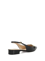 Dune London Black Hopewell Snaffle Slingback Shoes - Image 4 of 6