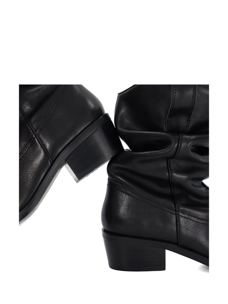 Dune London Black Prims Slouch Western Boots - Image 6 of 6