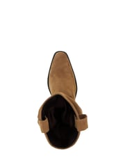 Dune London Cream Prims Slouch Western Boots - Image 5 of 6