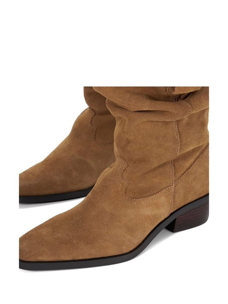 Dune London Cream Prims Slouch Western Boots - Image 6 of 6