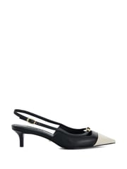 Dune London Black Capsule Branded Kitten Slingback Shoes - Image 2 of 6