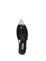 Dune London Black Capsule Branded Kitten Slingback Shoes - Image 5 of 6