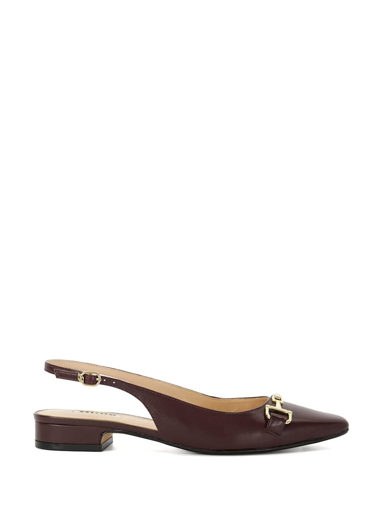 Dune London Black Chrome Hopewell Snaffle Slingback Shoes - Image 2 of 6