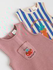 Multi Baby 100% Cotton Rompers 2 Pack - Image 7 of 10