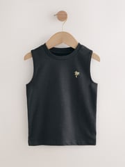 Multi Palm Tree 100% Cotton Vests 3 Pack (3mths-7yrs) - Image 4 of 7