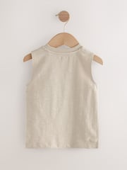 Multi Palm Tree 100% Cotton Vests 3 Pack (3mths-7yrs) - Image 5 of 7