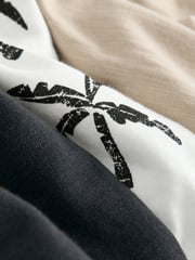 Multi Palm Tree 100% Cotton Vests 3 Pack (3mths-7yrs) - Image 6 of 7