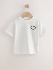 Multi Neutral Slogan Short Sleeve T-Shirts 5 Pack (3mths-7yrs) - Image 4 of 9